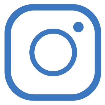 an instagram icon with blue color